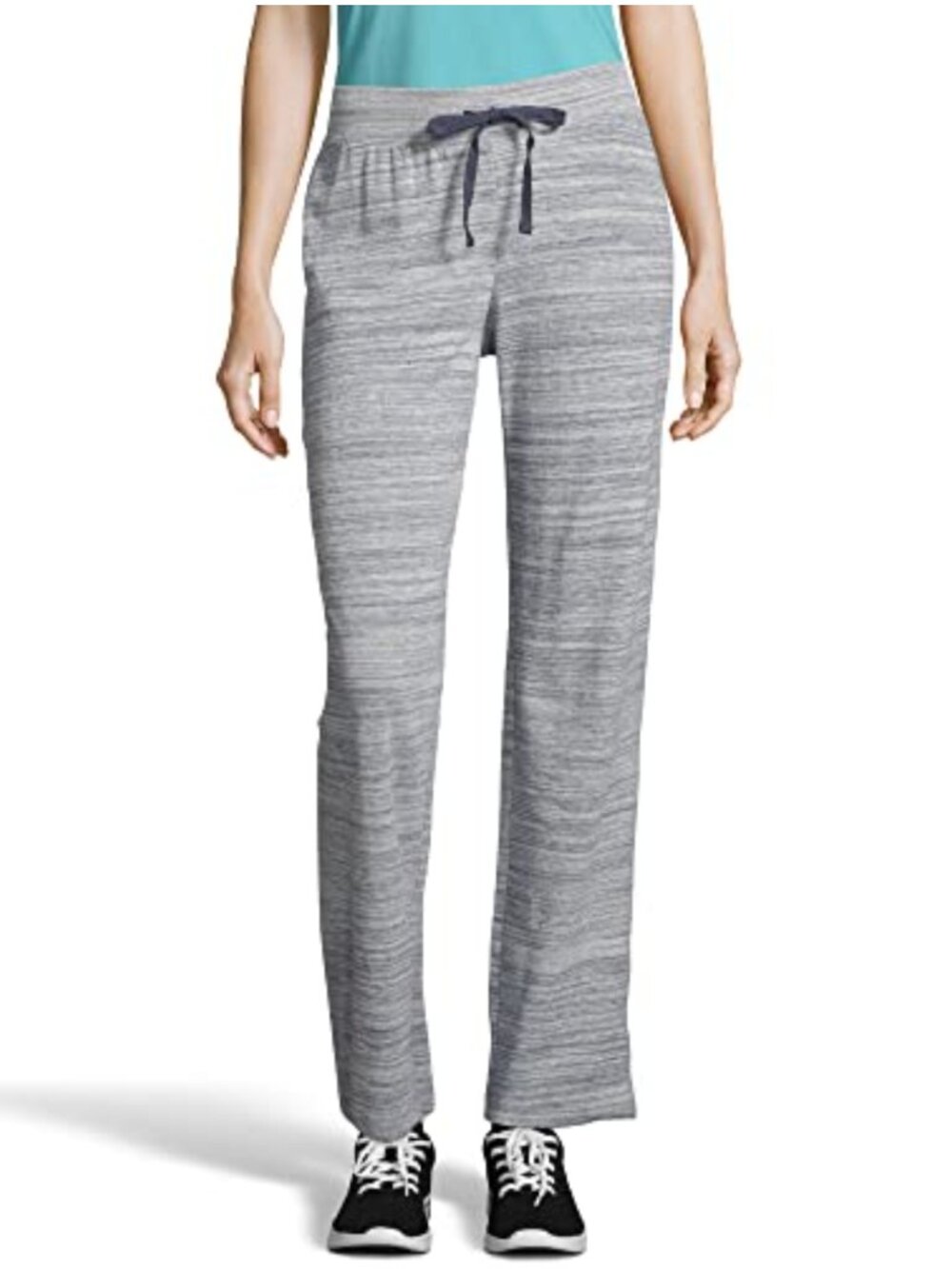 Hanes Women's French Terry Pants, Mid Rise, Adjustable Drawstring, Sweatpants